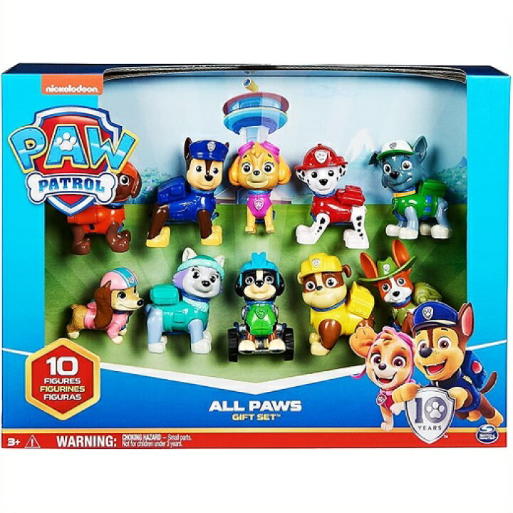 楽天市場】【Paw Patrol】 パウパトロール 10周年記念 フィギュア10個 