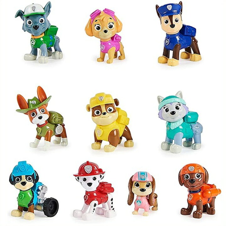 楽天市場】【Paw Patrol】 パウパトロール 10周年記念 フィギュア10個 