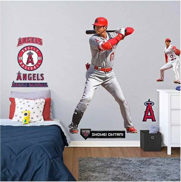 楽天市場】【 Fathead 】 ロサンゼルス・エンゼルス 大谷翔平 - 等身大 