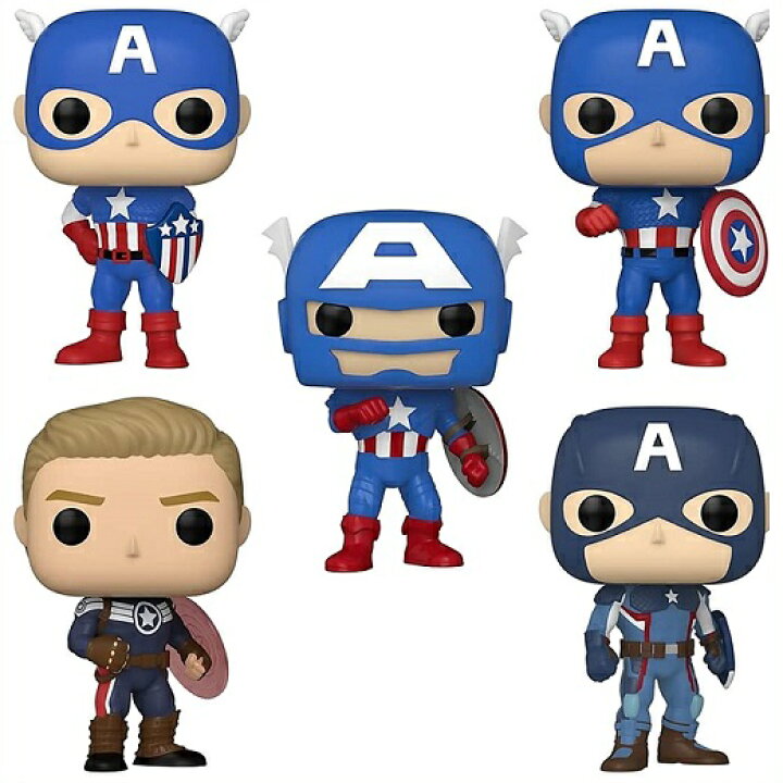 楽天市場】Funko Pop! ファンコ ポップ キャプテンアメリカ 5パック 
