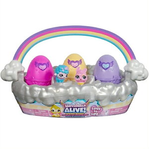 Hatchimals Alive ܂āIE[ ~j ACu XvO oXPbg Spring Toy Basket 6LN^[/C[X^[ߋ/a/NX}Xv[g/nb`}/n`}