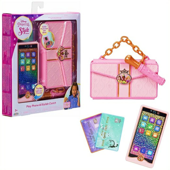 楽天市場 Disney Princess ディズニープリンセス スタイルコレクション おもちゃのスマートフォンセット プレイフォン ミラー付き スタイリッシュなクラッチケース スマホ 携帯 おもちゃ クリスマス 誕生日 ａｊマート