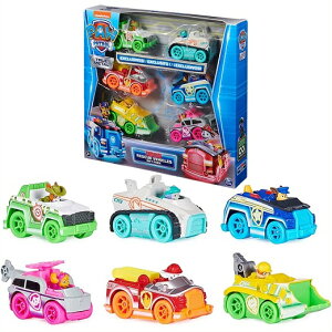 PAW Patrol pEpg[ gD[^ lIXL[r[N MtgpbN ~jJ[ 6Zbg True Metal Neon Rescue Vehicle Gift Pack _CLXg/1F55XP[/r[N//v[