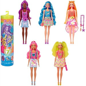�o�[�r�[ �J���[ �����B�[�� �h�[�� �l�I�� �^�C�_�C �V���[�Y Barbie Color Reveal Doll Neon Tie-Dye Series �J���[���r�[��/�t�B�M���A/�l�`/�q���p/���̎q�p/��������/�v���[���g/�N���X�}�X