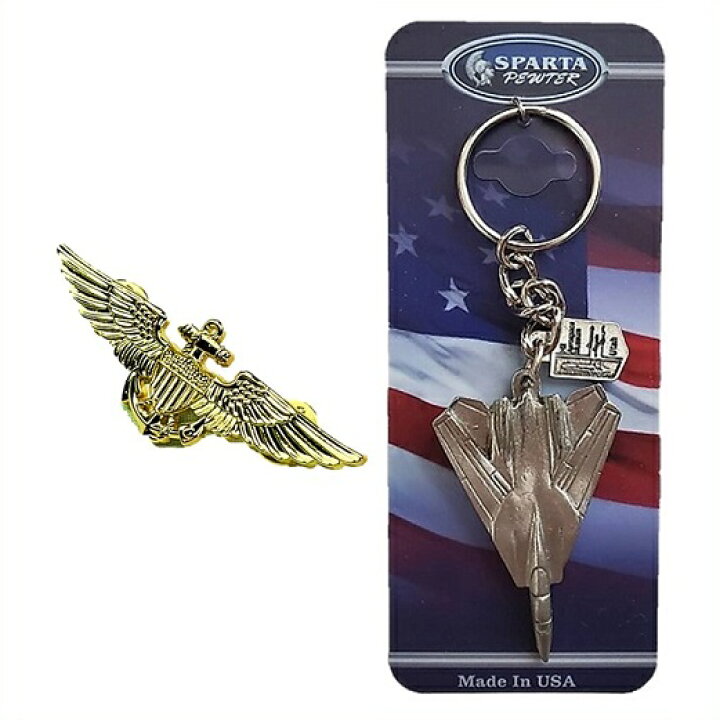 楽天市場】【sparta pewter】 トップガン F-14 キーホルダー アメリカ Action Squad Cap Gun キーホルダー Sneaky Pete