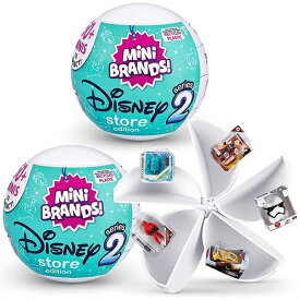 【5 Surprise 5サプライズ 】 Mini Brands Disney ミニブランズ ディズニー シリーズ2 2個セット/ミニチュア/ミステリー/カプセル/ショッピング/プレゼント/誕生日/クリスマス/フィギュア