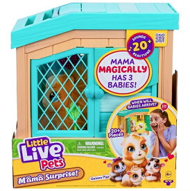【Little Live Pets 】 リトルライブペット ママサプライズ ママ モルモットと小屋 3匹のサプライズベイビー/おもちゃ/女の子用/プレゼント/お誕生日/クリスマス/ぬいぐるみ/サプライズ/赤ちゃん