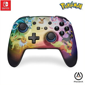 【Nintendo SWITCH】 ニンテンドー スイッチ ワイヤレスコントローラー ポケモン イーブイ・エボリューションズ/PowerA/任天堂/充電式/スウィッチ/無線/コントローラー