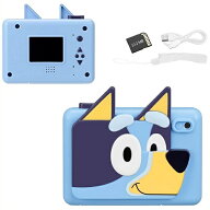 【ekids Bluey】 ブルーイ キッズ デジカメ ビデオ録画と内蔵デジタルステッカー付/SDカード付/デジタル…
