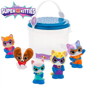 【Disney Junior Super Kitties】 USディズニーストア公式 スーパーキティー お風呂セット/楽しいバスタイム/バケツ/フィギュア/ディズニー/スーパー キティ/