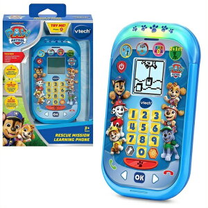 【VTech】 パウパトロール レスキュー ミッション ラーニングフォン VTech PAW Patrol 英語学習/おもちゃの電話/学習ゲーム/マッチング/足し算/引き算/スマホ/スマートフォン