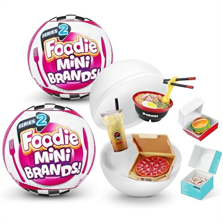 楽天市場】【5 Surprise 】 Mini Brands ミニブランズ Foodieシリーズ2  
