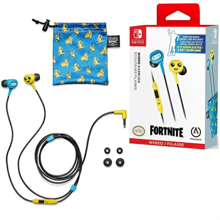楽天市場】【Fortnite フォートナイト】 PowerA ピーリーイヤホン for 