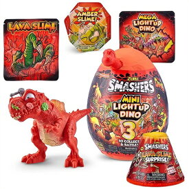 【ZURU】スマッシャーズ コンボパック ミニライトアップディノ T-レックス Smashers Combo Pack Mini Light-Up Dino T-Rex 恐竜/フィギュア/スライム/おもちゃ/