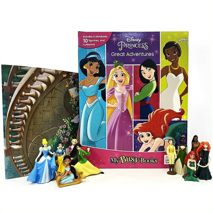 楽天市場 ディズニー プリンセス マイ ビジー ブック 英語絵本 フィギュア 10体入り Disney Princess My Busy Book 絵本 フィギュア おもちゃ プレゼント 英語絵本 ａｊマート