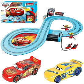 【Carrera First/カレラ ファースト】 ディズニー ピクサー カーズ スロット カー レーシングトラックセット Disney Pixar Cars - Slot Car Racing Track Set マックィーン ディノコ 車両付き おもちゃ/プレゼント