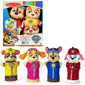 【Melissa & Doug/メリッサ&ダグ 】 パウパトロール ハンドパペット 4個セット マペット/指人形//知育玩具/キャラクター/プレゼント