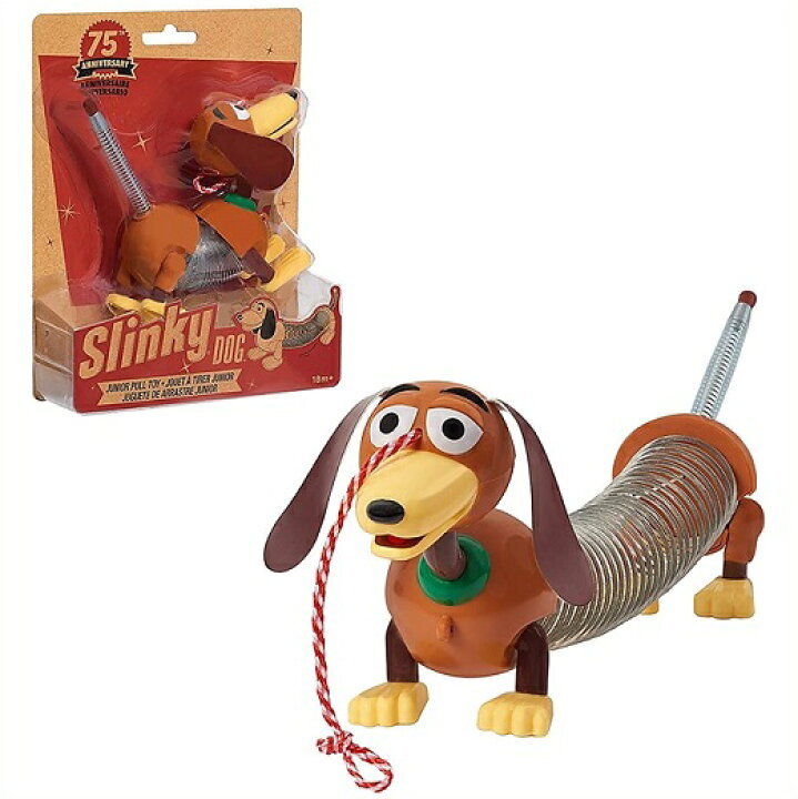 楽天市場 レトロ スリンキードッグ Jr プルトイ オリジナル スリンキー ミニ 75周年 復刻パッケージ トイストーリー Toy Story フィギュア 人形 Dog 犬 ａｊマート