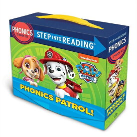 パウパトロール フォニックス ボックスセット 英語絵本12冊セット Step into Reading(Paw patrol）英語学習/ラーニング/アルファベット/リーディングプログラム/子供/幼児/こども/キッズ/