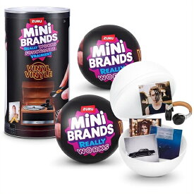 【Mini Brands Vinyl】 ミニブランズ リアリーワークス ビニールレコード カプセル シリーズ1 （2個入り）/ミニチュア/ミニブランド/フィギュア/プレゼント/誕生日/クリスマス