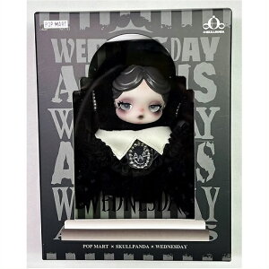���K�i POP MART SKULLPANDA × Wednesday NY���� �X�J���p���_ �E�F���Y�f�[ �ʂ�����݁i�N���V�b�N�h���X�o�[�W�����j�A�_���X�t�@�~���[/������/