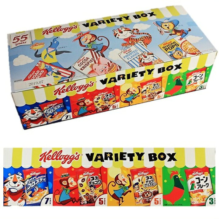 市場 ケロッグ バラエティボックス 計10袋 コーンフロスティ4袋 チョコクリスピー2袋