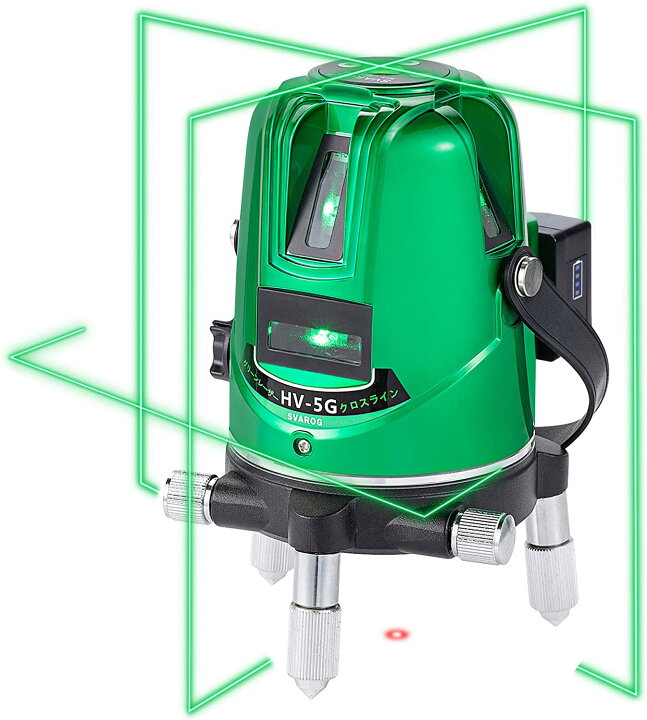 楽天市場】SVAROG 5ライン グリーンレーザー墨出し器 水平器 レーザー 