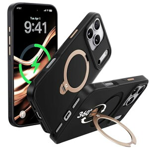 2025Vo @\̋ɂ CASEKOO iPhone 17 Pro p P[X 360x]X^h MagSafeΉ ČRMILKi 360 SϏՌ c ϏՌ MagSafeΉ }bgdグ ϖh~ CX[dΉ X