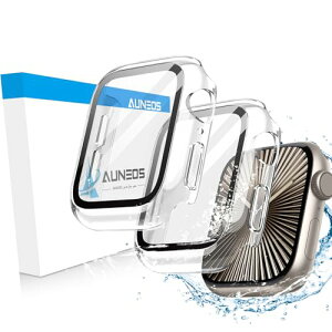 360 �h���P�[�X AUNEOS Apple Watch�P�[�X Series 11/10 46mm��p�ی�J�o�[ �A�b�v���E�H�b�`�ی� PC+�����K���X�f�� ��̌^ �V�f�U�C�������ߗ� �d�x9H �ϏՌ� �S�ʕی� �����^ �����ȒP(46mm�AClea