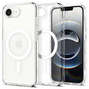Spigen �n��19�N�̋Z�p�� iPhone 17e / 16e �P�[�X MagSafe �}�O�l�b�g���� ������ �X�g���b�v�z�[�� �w��h�~ �ČRMIL�K�i �E���g�� �n�C�u���b�h �}�O�t�B�b�g ACS09145 (�t���X�g �z���C�g)