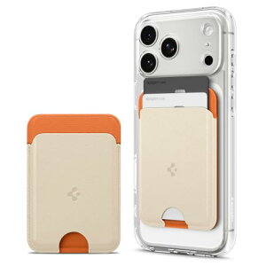 Caseology by Spigen MagSafe�J�[�h�P�[�X 2�����[ iPhone 17e iPhone 17/16/15/14/13/12�V���[�Y�Ή� �}�O�l�b�g���� ���B�[�K�����U�[ �E�H���b�g ����~�� �V���R�� �w�� �y�� �X���� �i�m