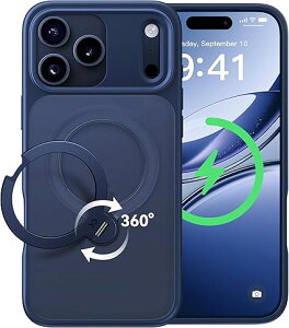 2025�ō������_360�x��] CASEKOO iPhone 17 Pro �p �P�[�X MagSafe�Ή� �ČRMIL�K�i 360 �S�����ϏՌ� ���c���� �p�x���R���� �ő�25W�}���[�d�Ή� �w��h�~/�}�b�g�d�グ/���ϖh�~/������ ���b�v�z�[