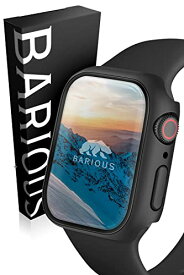 BARIOUS BARIGUARD3 for AppleWatch 45mm アップルウォッチ用 保護ケース ハードケース マットブラック Apple Watch Series8 Series7 対応
