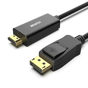 BENFEI DisplayPort �f�B�X�v���C�|�[�g - HDMI �P�[�u�� �A �ő�4K 30Hz�܂ł̉𑜓x�ɑΉ� �I�X-�I�X �A�t�����ɔ�Ή�