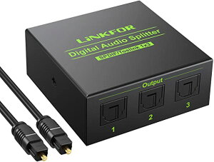 LiNKFOR SPDIF/TosLink fW^ z 13o LPCM2.0 DTS Dolby-AC3ɑΉ USBP[uƌP[ut PS3/XBOX/Blue-Ray/DVDv[[/HDTV/STB/AvɑΉ
