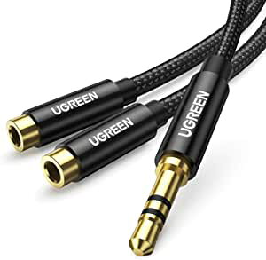 UGREEN I[fBIzP[u 3.5mm 2zP[u wbhzP[u Cz XeI bL[q R[h 18ۏ