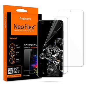 Spigen NeoFlex �t�B���� Galaxy S20 Ultra �p �S�ʕی� TPU�f�� �M�����N�V�[ S20 Ultra �p �\�蒼�����\ �t���J�o�[ 2����