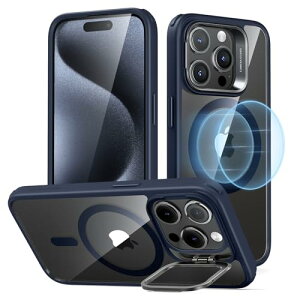 ESR iPhone 15 Pro �P�[�X MagSafe�Ή� �ČRMIL�K�i�̕ی� �B��X�^���h �X�}�z�P�[�X ���h�~�w�� �u���[ Classic�V���[�Y