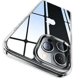 CASEKOO iPhone 15 Pro Max 用 ケース クリア 耐衝撃 米軍MIL規格 黄変防止 SGS認証 ストラップホール付き 6.7インチ カバー ワイヤレス充電対応 2023年新型 アイフォン 15ProMax 用 ケース(クリア)