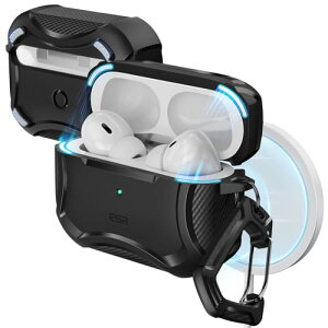 ESR AirPods Pro P[X (2023/2022/2019)p AirPods Pro2 P[X HaloLockt CbN MagSafeΉ HaloLockV[Y GA[|bYv2 P[X ubN