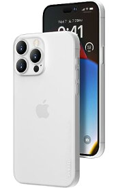 「0.3 極薄」iPhone 15 Pro対応ケース memumiマット質感 オリジナル設計 指紋防止 傷付き防止 ワイアレス充電対応 6.1インチ人気ケース·カバー(Trans-White)