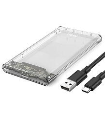 Netac 2.5インチ HDD/SSD ケース Type C USB3.1/USB3.0 透明ハードディスクケース ssd 外付けケース SATA-USB変換ボックス ネジ工具不要 簡単着脱 Mac Windows Linux PS4 PS3 XBo