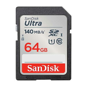 TfBXN Ki SDJ[h 64GB SDXC Class10 UHS-I ǎő140MB/s SanDisk Ultra SDSDUNB-064G-GH3NN VpbP[W