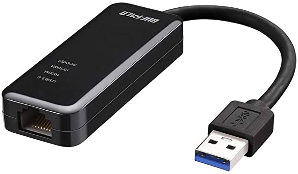 BUFFALO 有線LANアダプター LUA4-U3-AGTE-NBK ブラック Giga USB3.0対応 簡易パッケージ 日本メーカー  Nintendo Switch動作確認済み