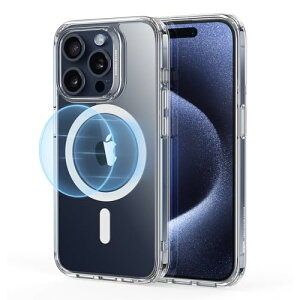 �ČRMIL�K�i Magsafe�Ή� ESR for iPhone 15 Pro Max �P�[�X �ω��� ���ɋ����w�� ��phone15Pro Max �P�[�X �p ���C�X�}�z�P�[�X �N���A Classic�V���[�Y