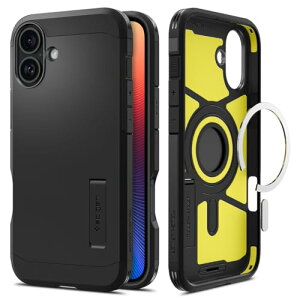 Spigen iPhone 16 Plus P[X MagSafeΉ ϏՌ }bg 2d\ ČRMILKi ^t A[}[ AI }OtBbg ACS08085 (ubN)