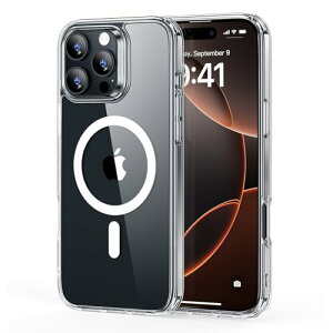 ESR iPhone 16 Pro �P�[�X MagSafe�Ή� �ϏՌ��R�p�K�i�ی� iPhone 16Pro �p�}�O�l�b�g�X�}�z�P�[�X Classic�n�C�u���b�h�P�[�X(HaloLock) �N���A