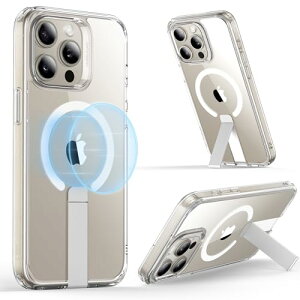 ESR iPhone 15 Pro Max �P�[�X MagSafe�Ή� ���݂ɒ��߉\�ȃt���b�N�X�^���h �R�p�K�i�����ی� MagSafe�X�}�z�P�[�X �����擾�L�b�N �X�^���h�t���X�����w�ʃJ�o�[ Boost�V���[�Y ��phone15promax �P�[