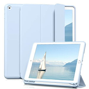 Aoub iPad 9.7 C` 5 6 (2018/2017) P[X I[gX[v/EFCN@\Ή Apple Pencily[ z_[t X}[gJo[ \tg TPU ^ y ϏՌ O܂X^h (Cgu[)