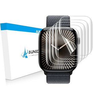AUNEOS Apple Watch 42mm �t�B���� Series 10 �Ή� �A�b�v���E�H�b�` �t���ی� �t�B���� 42mm �K�p TPU�� �L�Y�C���@�\ �������h�~ �P�[�X�Ɋ����� �����ߗ� �C�A�Ȃ� �w��h�~ �戵�ȒP 5������ (42mm
